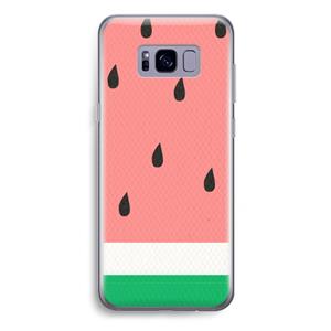 CaseCompany Watermeloen: Samsung Galaxy S8 Plus Transparant Hoesje