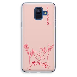 CaseCompany Best Friends: Samsung Galaxy A6 (2018) Transparant Hoesje