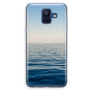 CaseCompany Water horizon: Samsung Galaxy A6 (2018) Transparant Hoesje