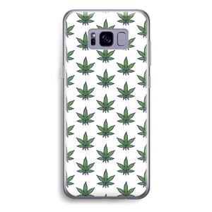 CaseCompany Weed: Samsung Galaxy S8 Plus Transparant Hoesje