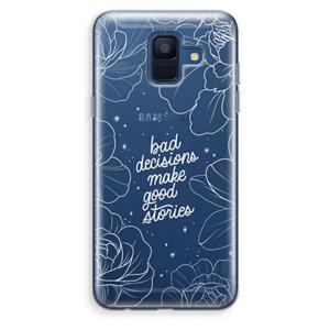 CaseCompany Good stories: Samsung Galaxy A6 (2018) Transparant Hoesje