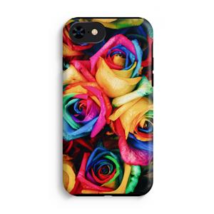 CaseCompany Neon bloemen: iPhone SE 2020 Tough Case
