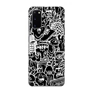 CaseCompany Vexx Black Mixtape: Volledig geprint Samsung Galaxy S20 Hoesje