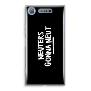 CaseCompany Neuters (zwart): Sony Xperia XZ1 Transparant Hoesje