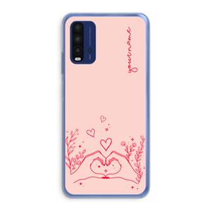 CaseCompany Love is in the air: Xiaomi Redmi 9T Transparant Hoesje