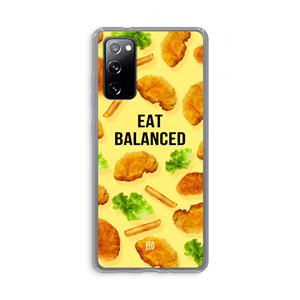 CaseCompany Eat Balanced: Samsung Galaxy S20 FE / S20 FE 5G Transparant Hoesje