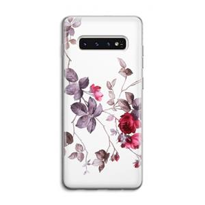 CaseCompany Mooie bloemen: Samsung Galaxy S10 4G Transparant Hoesje