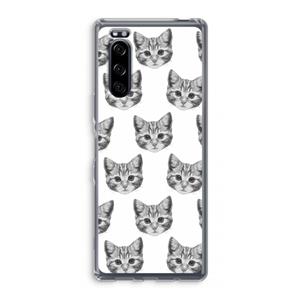 CaseCompany Kitten: Sony Xperia 5 Transparant Hoesje