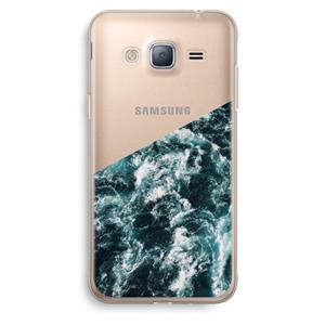 CaseCompany Zee golf: Samsung Galaxy J3 (2016) Transparant Hoesje