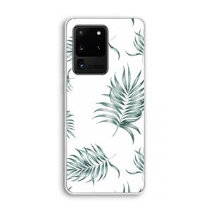 CaseCompany Simple leaves: Samsung Galaxy S20 Ultra Transparant Hoesje