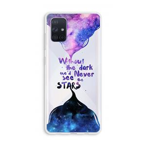 CaseCompany Stars quote: Galaxy A71 Transparant Hoesje