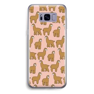CaseCompany Alpacas: Samsung Galaxy S8 Plus Transparant Hoesje