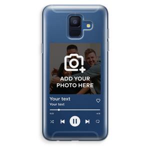 CaseCompany Music Player: Samsung Galaxy A6 (2018) Transparant Hoesje