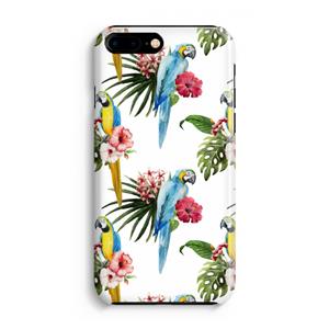 CaseCompany Kleurrijke papegaaien: iPhone 8 Plus Volledig Geprint Hoesje
