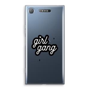 CaseCompany Girl Gang: Sony Xperia XZ1 Transparant Hoesje