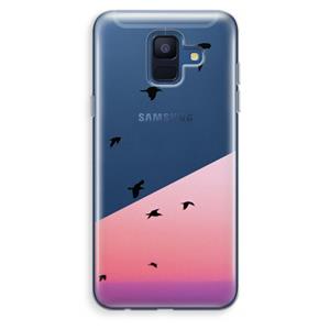 CaseCompany Fly away: Samsung Galaxy A6 (2018) Transparant Hoesje