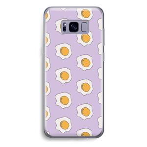 CaseCompany Bacon to my eggs #1: Samsung Galaxy S8 Plus Transparant Hoesje