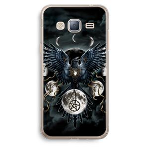 CaseCompany Sinister Wings: Samsung Galaxy J3 (2016) Transparant Hoesje