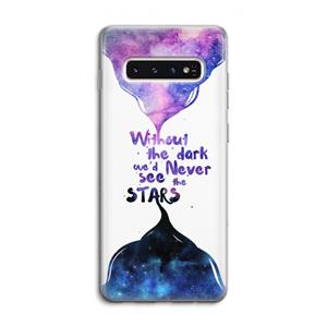 CaseCompany Stars quote: Samsung Galaxy S10 4G Transparant Hoesje