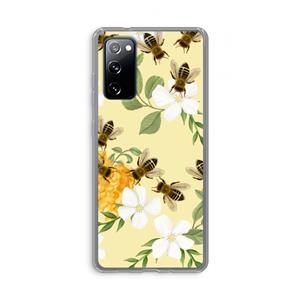 CaseCompany No flowers without bees: Samsung Galaxy S20 FE / S20 FE 5G Transparant Hoesje