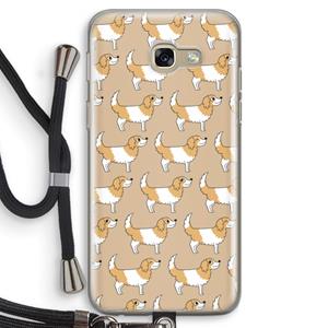 CaseCompany Doggy: Samsung Galaxy A5 (2017) Transparant Hoesje met koord