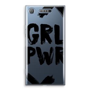 CaseCompany Girl Power #2: Sony Xperia XZ1 Transparant Hoesje