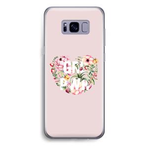 CaseCompany GRL PWR Flower: Samsung Galaxy S8 Plus Transparant Hoesje