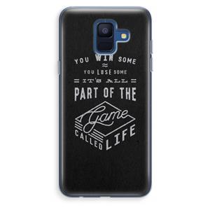 CaseCompany Life: Samsung Galaxy A6 (2018) Transparant Hoesje