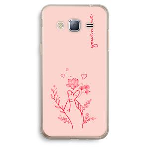 CaseCompany Giving Flowers: Samsung Galaxy J3 (2016) Transparant Hoesje