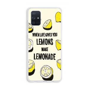 CaseCompany Lemonade: Galaxy A71 Transparant Hoesje