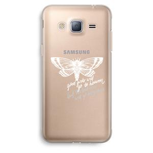 CaseCompany Good or bad: Samsung Galaxy J3 (2016) Transparant Hoesje