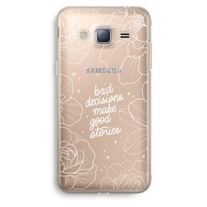 CaseCompany Good stories: Samsung Galaxy J3 (2016) Transparant Hoesje