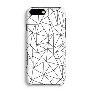 CaseCompany Geometrische lijnen zwart: iPhone 8 Plus Volledig Geprint Hoesje