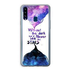 CaseCompany Stars quote: Samsung Galaxy A20s Transparant Hoesje