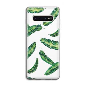 CaseCompany Lange bladeren: Samsung Galaxy S10 4G Transparant Hoesje