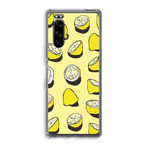 CaseCompany When Life Gives You Lemons...: Sony Xperia 5 Transparant Hoesje
