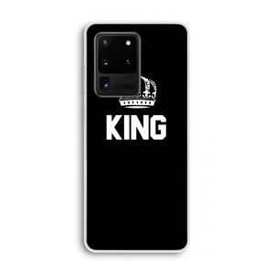 CaseCompany King zwart: Samsung Galaxy S20 Ultra Transparant Hoesje