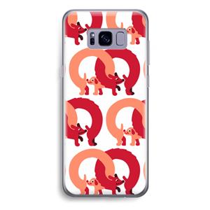 CaseCompany Dogs: Samsung Galaxy S8 Plus Transparant Hoesje
