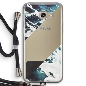 CaseCompany Golven: Samsung Galaxy A5 (2017) Transparant Hoesje met koord
