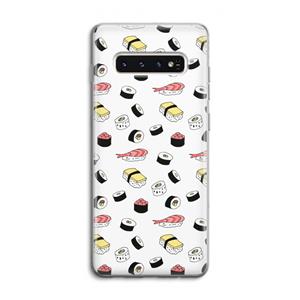 CaseCompany Sushi time: Samsung Galaxy S10 4G Transparant Hoesje