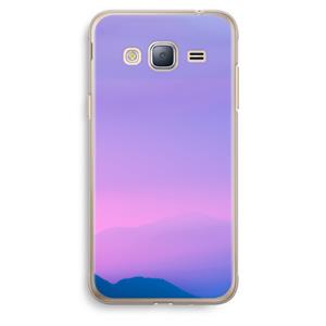 CaseCompany Sunset pastel: Samsung Galaxy J3 (2016) Transparant Hoesje