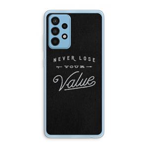 CaseCompany Never lose your value: Samsung Galaxy A52 Transparant Hoesje