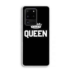 CaseCompany Queen zwart: Samsung Galaxy S20 Ultra Transparant Hoesje