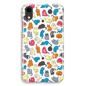 CaseCompany Kleurrijke katten: iPhone XR Volledig Geprint Hoesje
