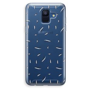 CaseCompany Hipster stripes: Samsung Galaxy A6 (2018) Transparant Hoesje