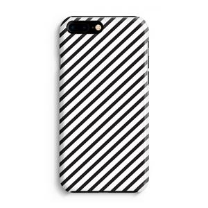 CaseCompany Strepen zwart-wit: iPhone 8 Plus Volledig Geprint Hoesje
