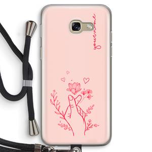CaseCompany Giving Flowers: Samsung Galaxy A5 (2017) Transparant Hoesje met koord