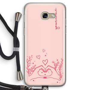 CaseCompany Love is in the air: Samsung Galaxy A5 (2017) Transparant Hoesje met koord