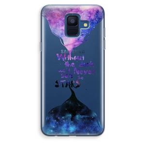 CaseCompany Stars quote: Samsung Galaxy A6 (2018) Transparant Hoesje