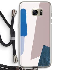 CaseCompany Lapis: Samsung Galaxy S7 Edge Transparant Hoesje met koord